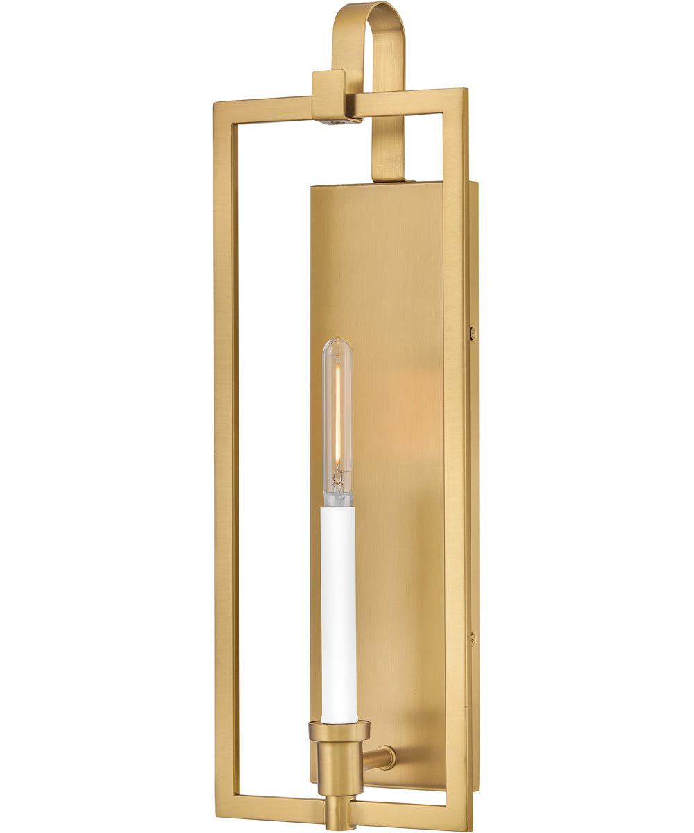 Stassi 1-Light Medium Single Light Sconce in Lacquered Brass