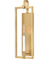 Stassi 1-Light Medium Single Light Sconce in Lacquered Brass