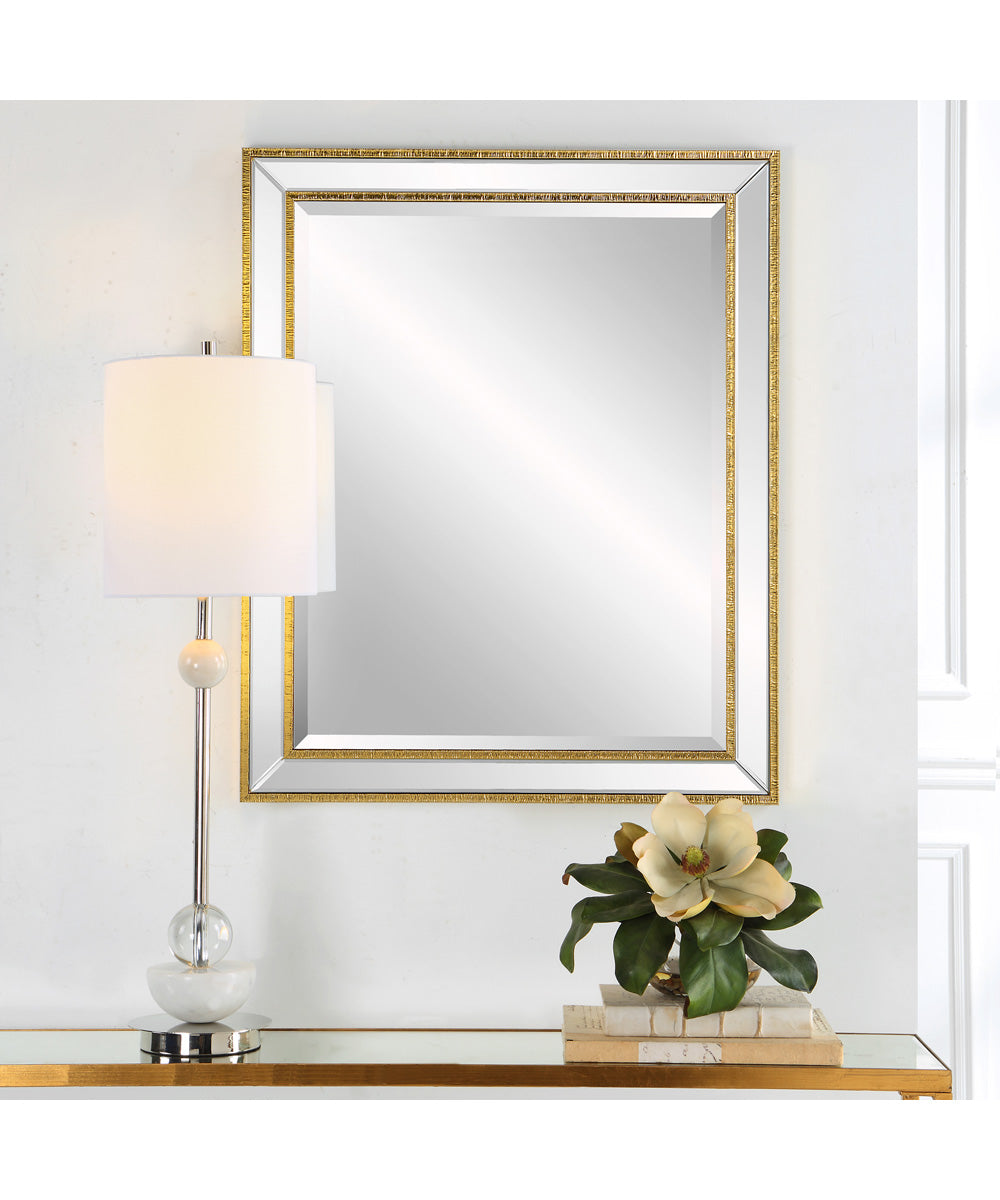 27x33" Wall Mirror in Gold