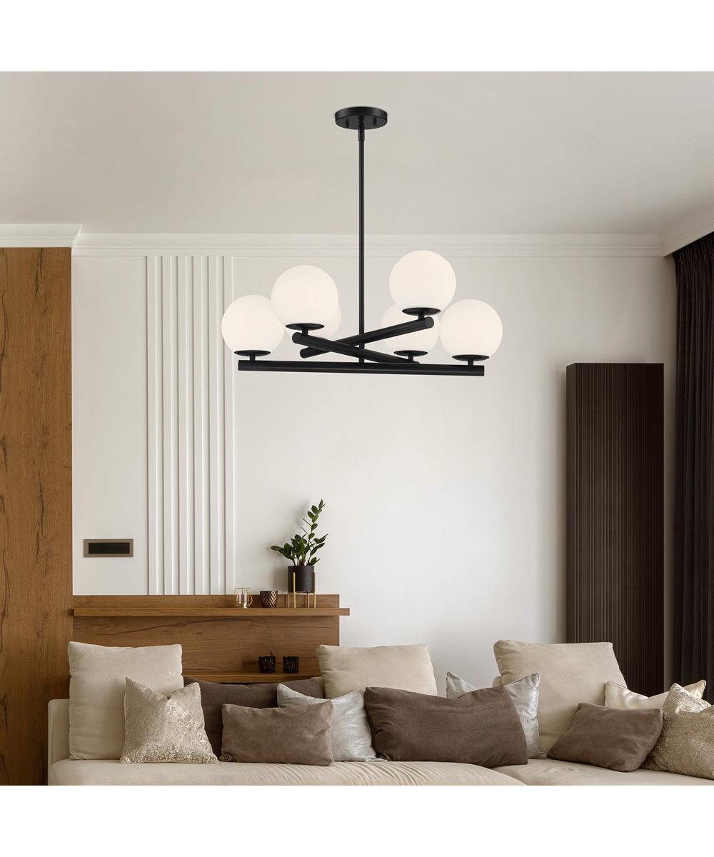 Crown Heights 6 Light Chandelier Matte Black