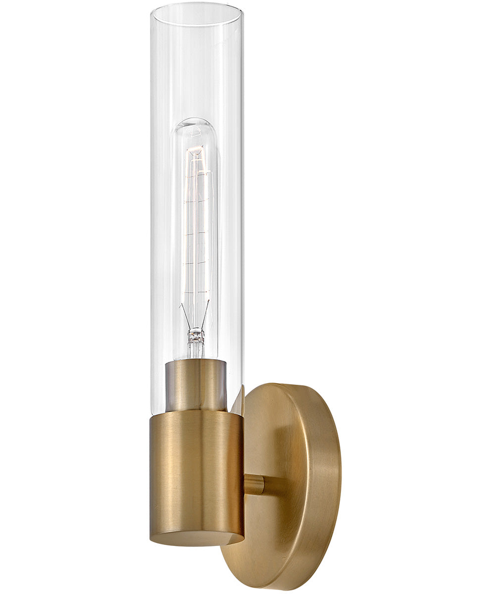 Shea 1-Light Medium Single Light Vanity in Lacquered Brass