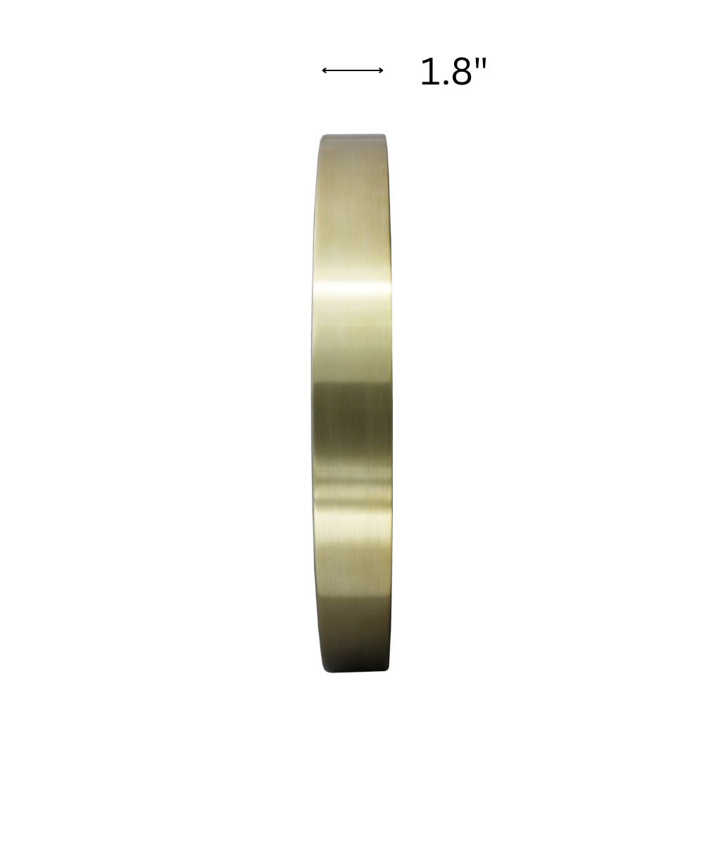 OPEN BOX 16" Wall Clock Carrara Gold & White Marble Effect Metal Case/Glass Cover