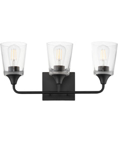 Hudson 3-Light Bath Vanity Black