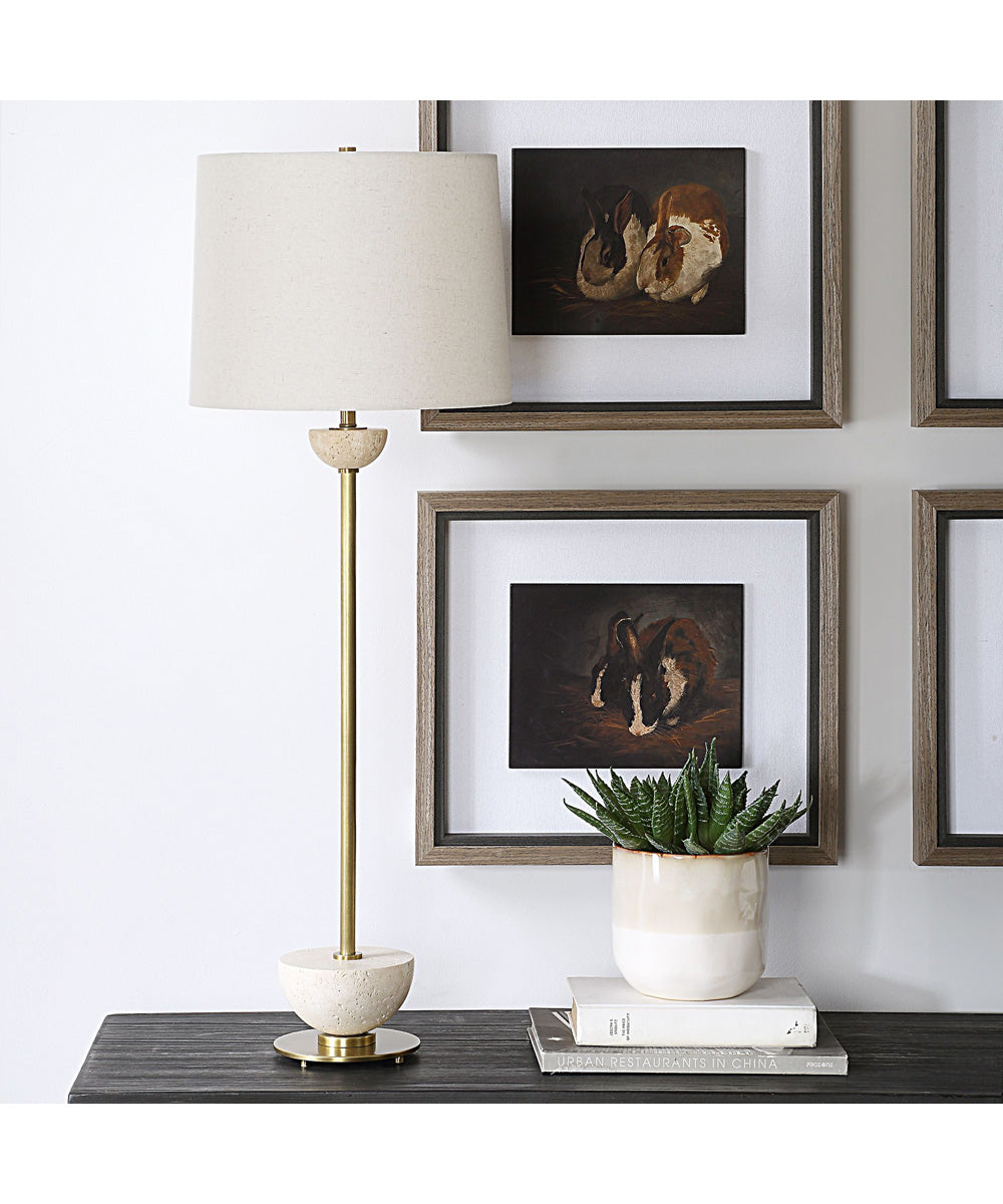 Hemisphere Brass Buffet Lamp