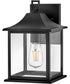Nolan 1-Light Small Wall Mount Lantern in Black