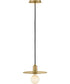 Lulu 1-Light Small Convertible Pendant in Lacquered Brass