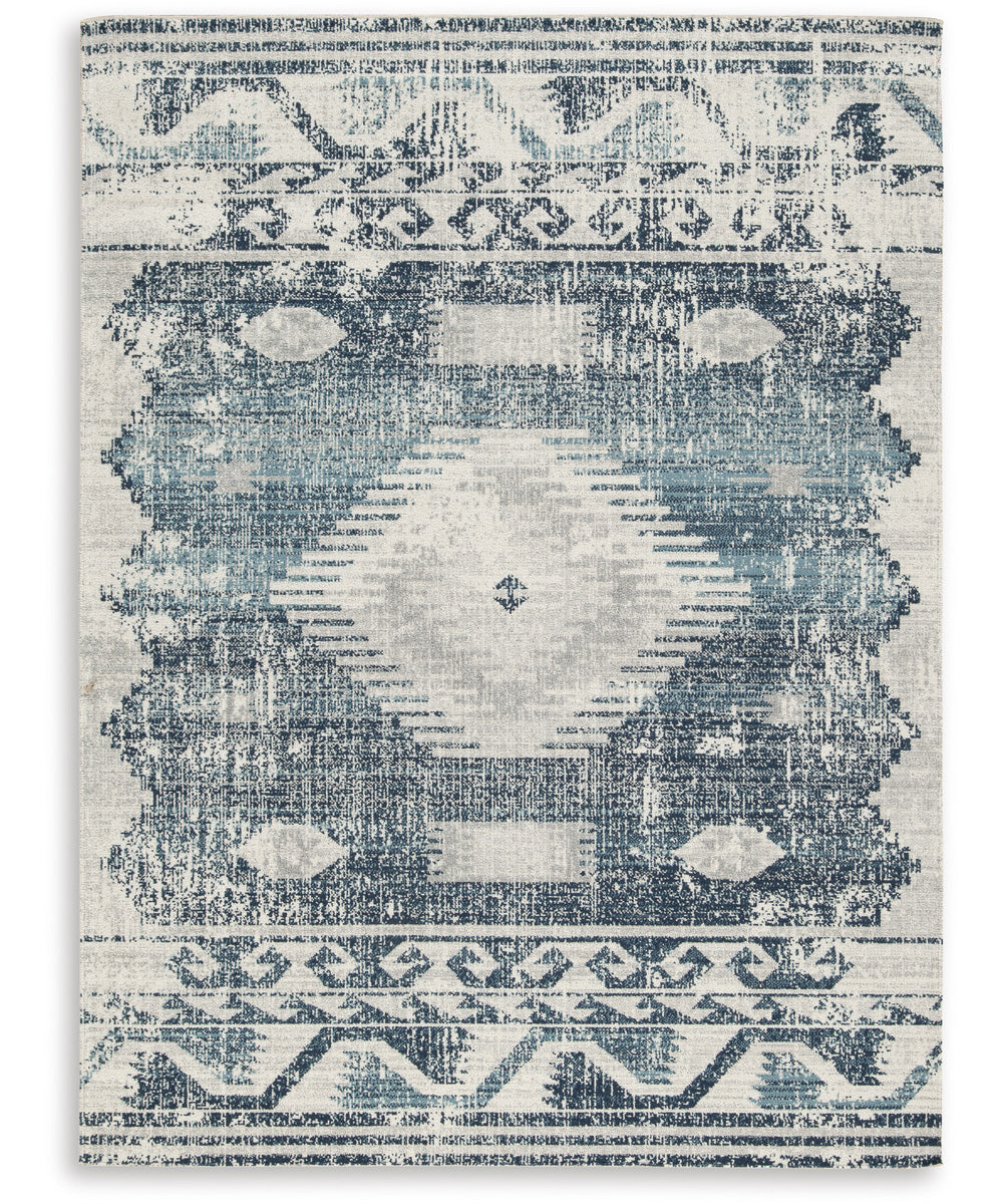 Daddridge Medium Rug Blue/Gray/Ivory