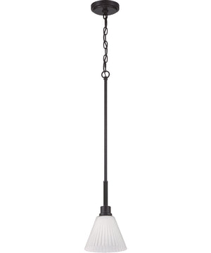 Pleated II 1-Light Lighting Flat Black