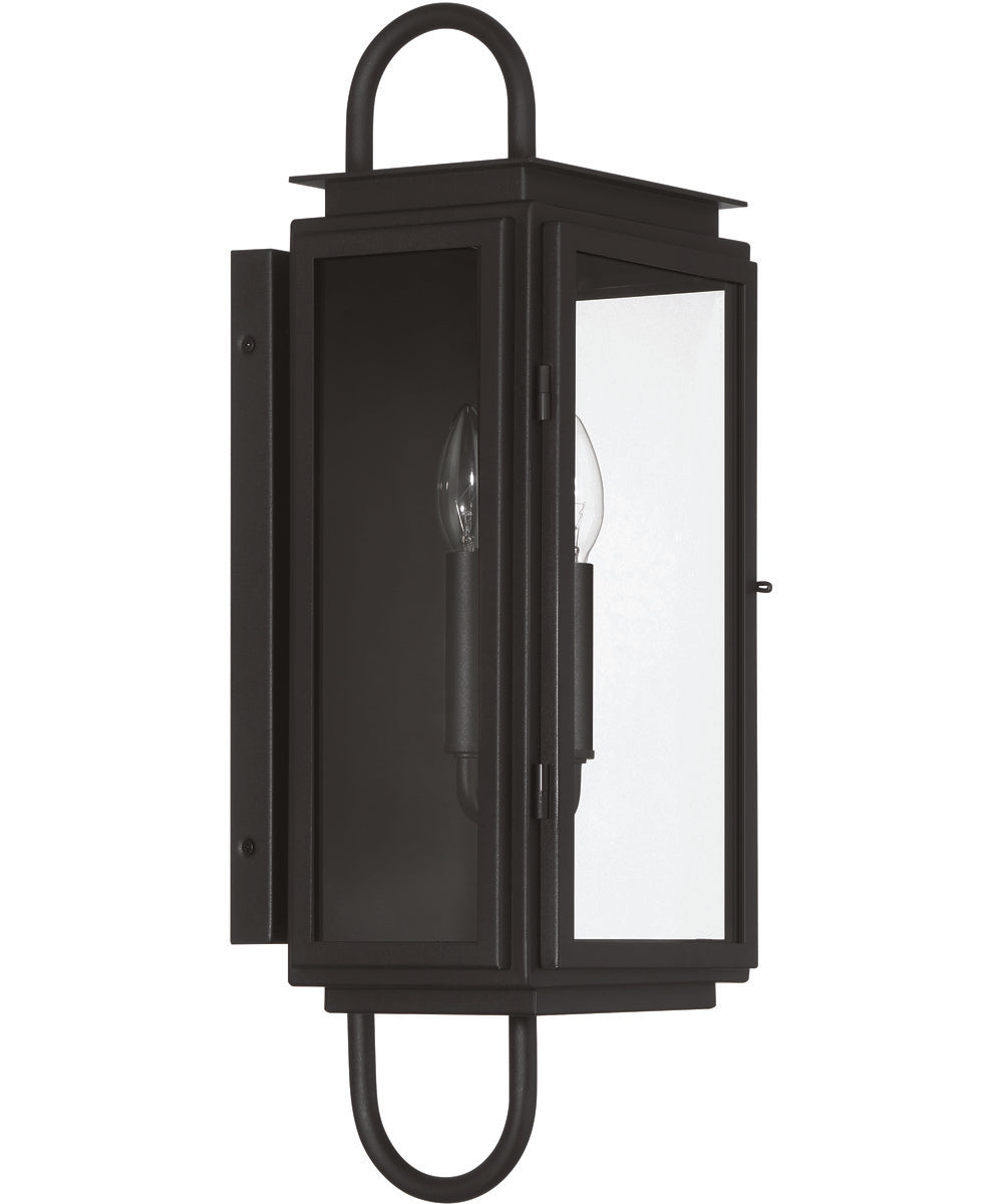 Irving 2-Light Outdoor Lighting Textured Black