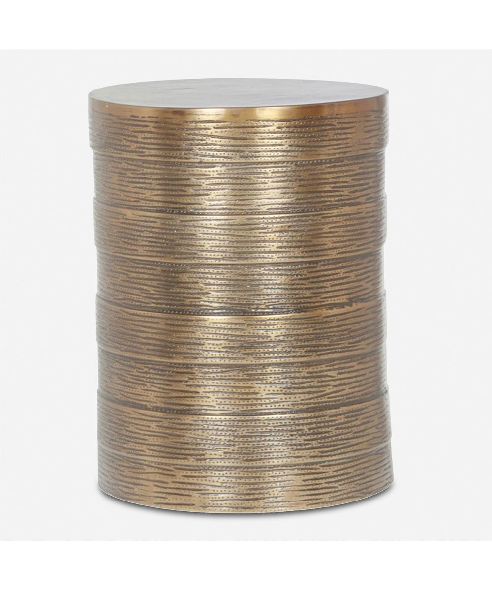 Odin Antique Brass Accent Table