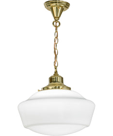 16" Revival Schoolhouse Traditional Globe Pendant