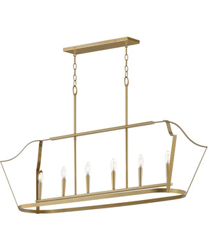 Arden 6-Light Linear Pendant Natural
