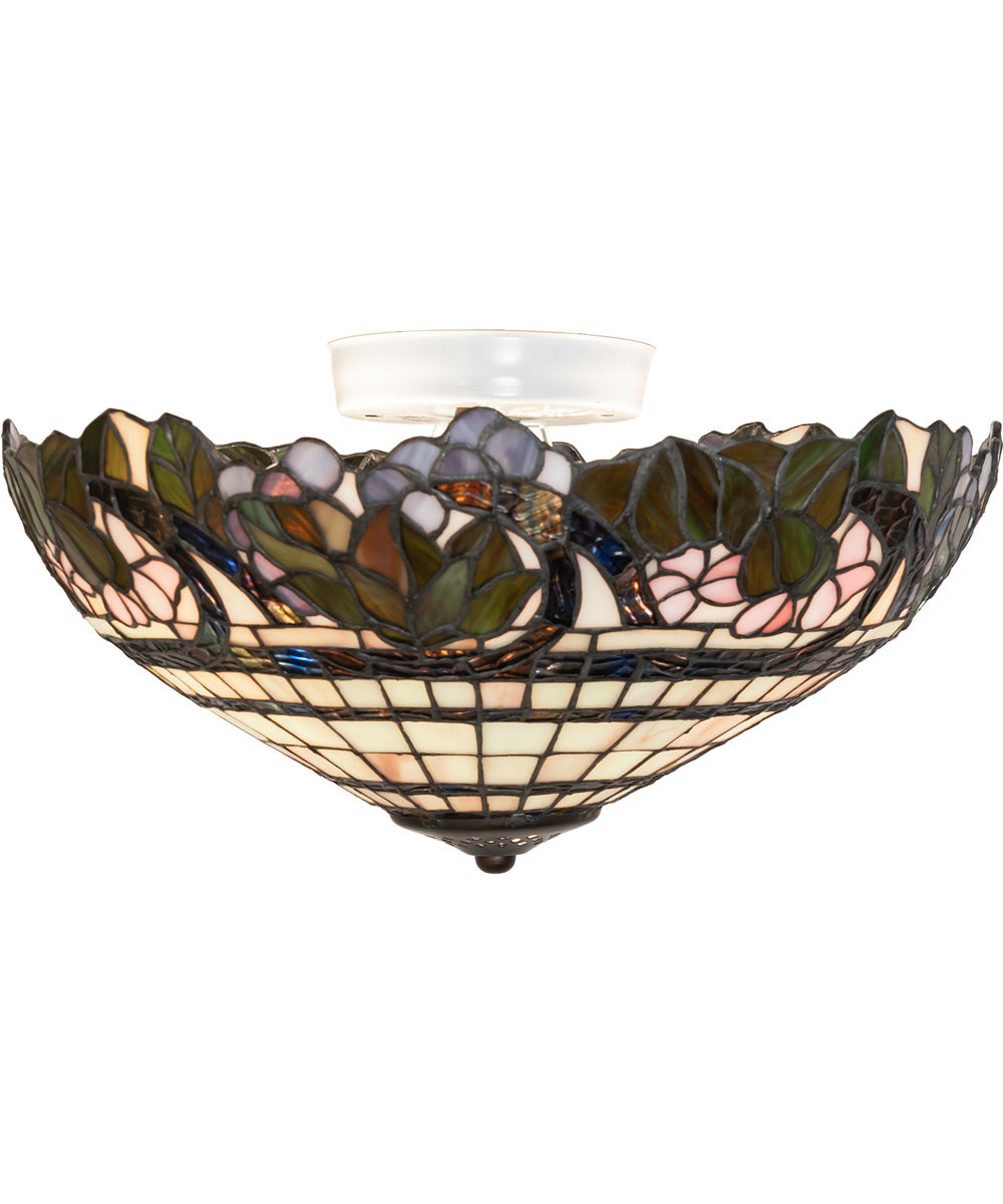 15" Wide Handel Grapevine Flushmount