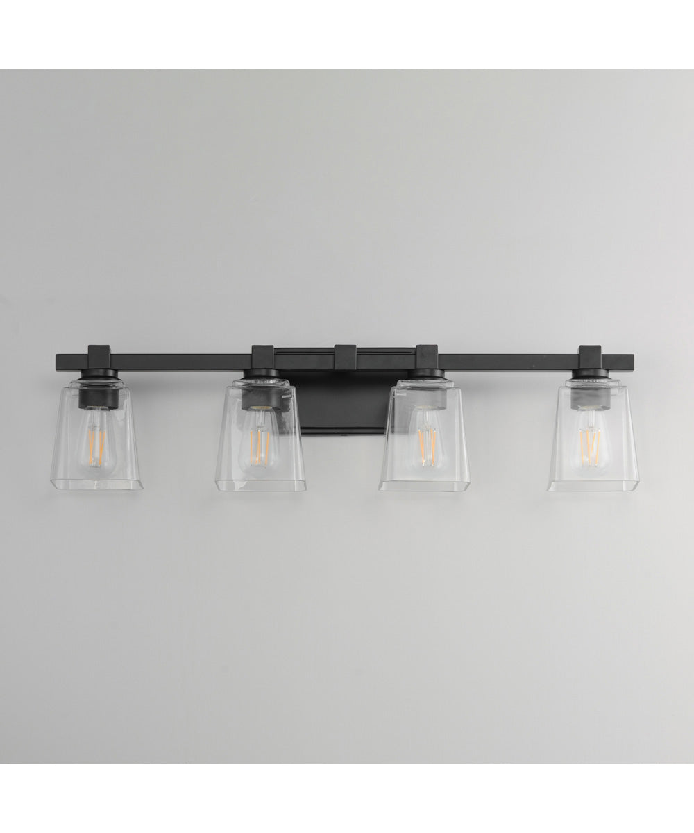Cubos 4-Light Bath Vanity Black