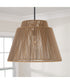 Jasper 1-Light Outdoor Hanging-Lantern Sienna and Black