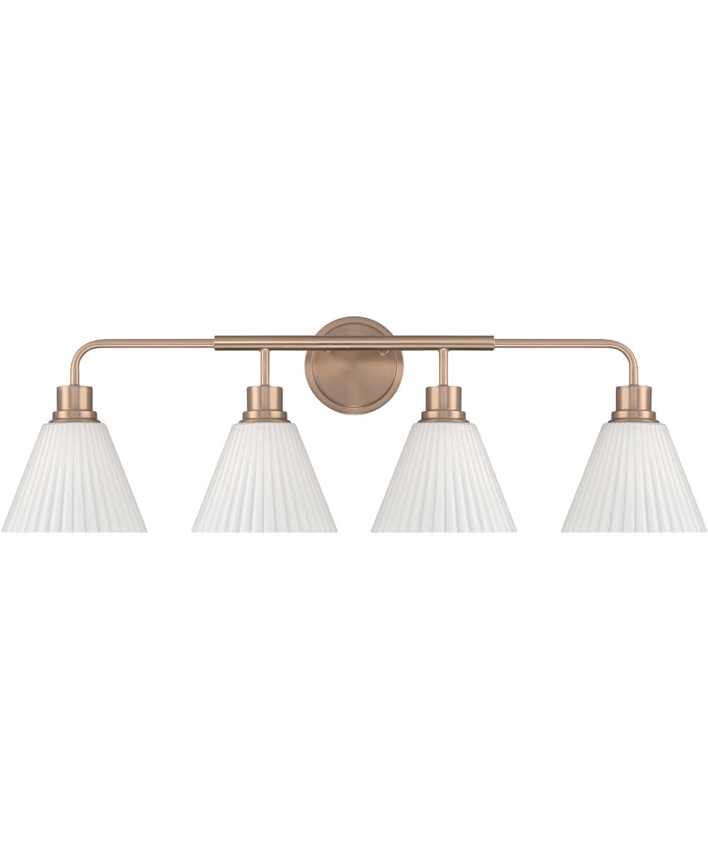 Pleated II 4-Light Lighting Premium Bronze
