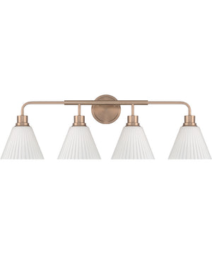 Pleated II 4-Light Lighting Premium Bronze
