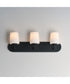 Durham 3-Light Strip Bath Vanity Black