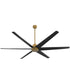84" Spree Patio Ceiling Fan Brushed Brass