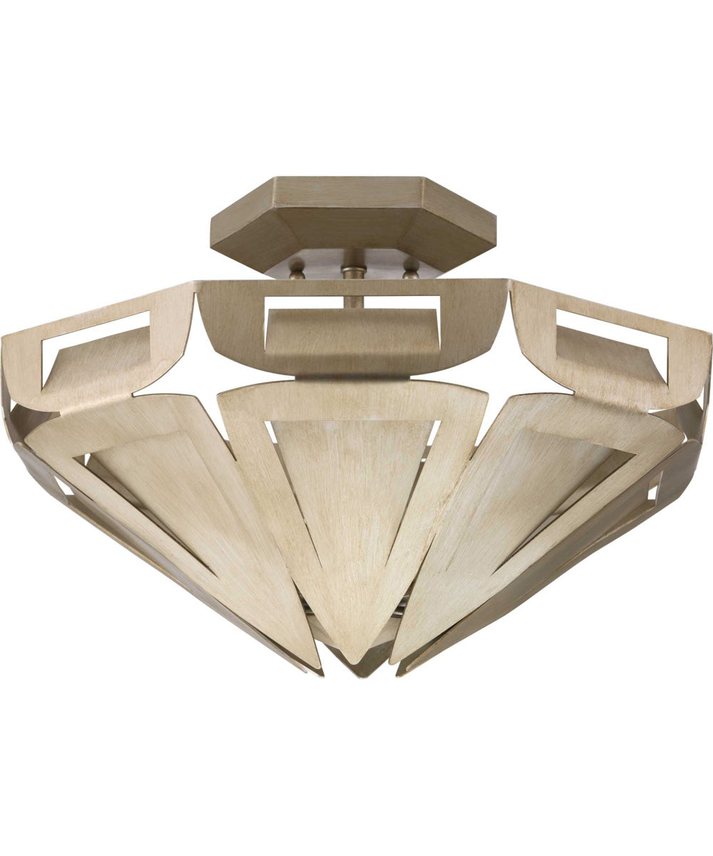 POINT DUME® byJeffrey Alan Marks for Progress Lighting Yerba Semi-Flush Silver Ridge