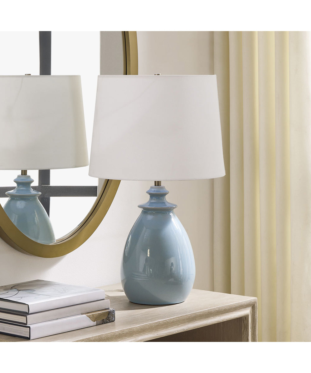 Lorene Light Blue Table Lamp