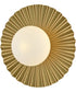 Stevie 1-Light Small Flush Mount in Lacquered Brass