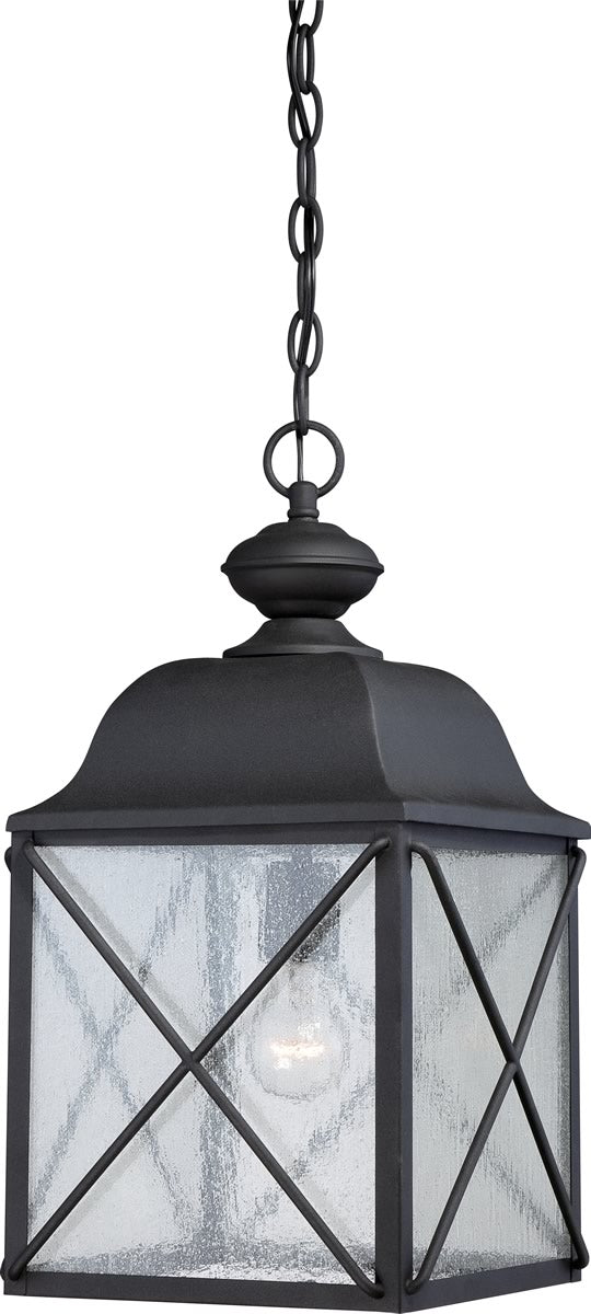 10"W Wingate 1-Light Outdoor Textured Black