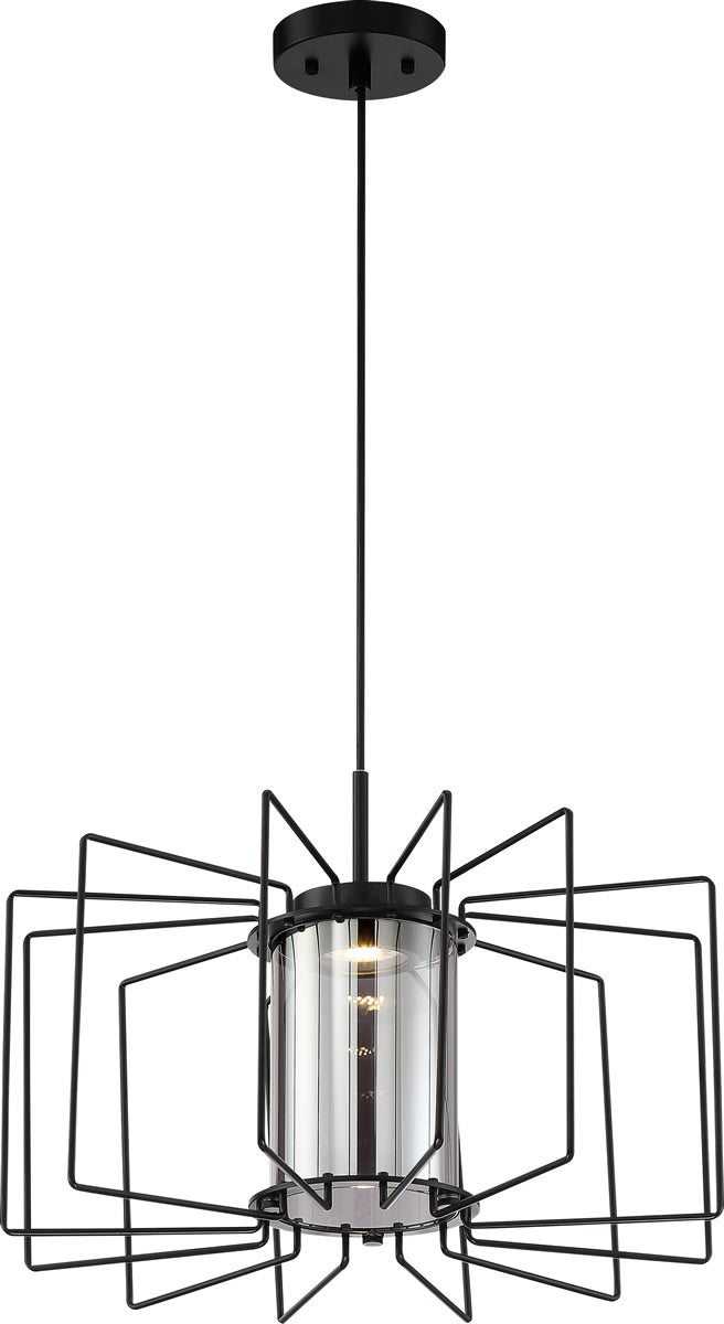 20"W Wired 1-Light Pendant Aged Bronze