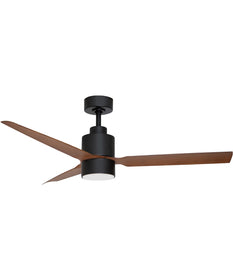 Falcon DC 52 inch Indoor/Outdoor Fan w LED Light Kit Black / Walnut