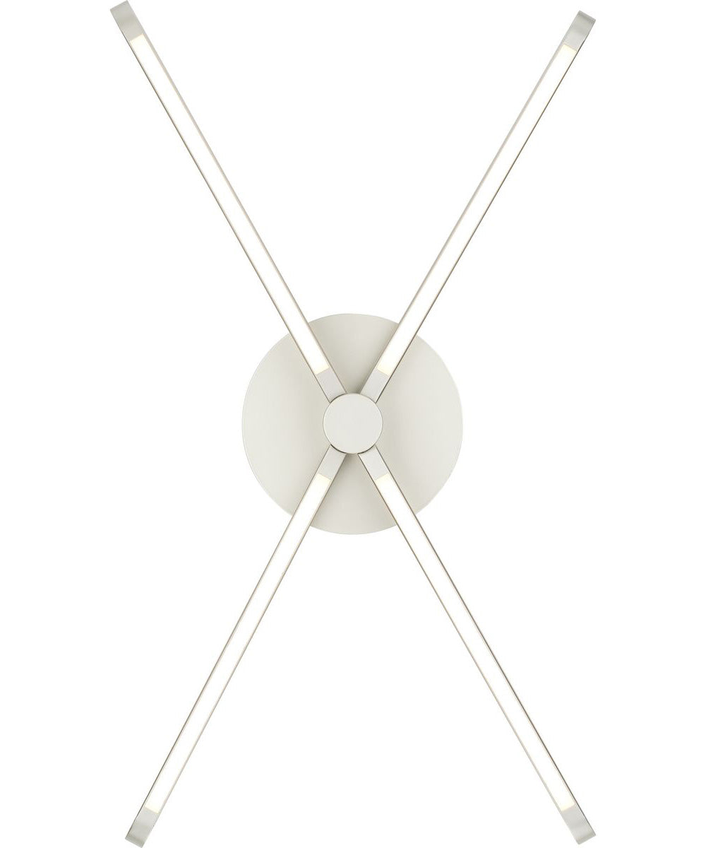 Pivot LED 4-Light Semi-Flush or Wall Mount Fixture Burnished Nickel
