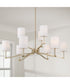 Ingrid 9-Light Chandelier Matte Brass