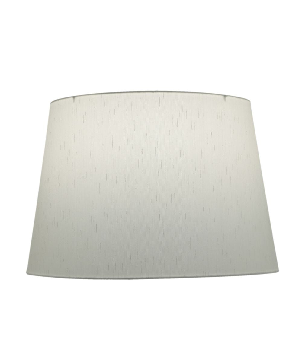 14x18x12 Global White/Rolled Edge Hardback Tapered Drum Lampshade