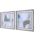 Mist Shapes Framed Prints, Set of 2