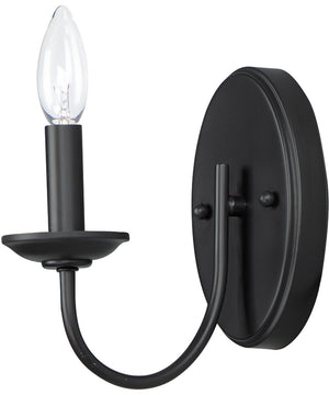 Logan 1-Light Wall Sconce Black
