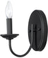 Logan 1-Light Wall Sconce Black