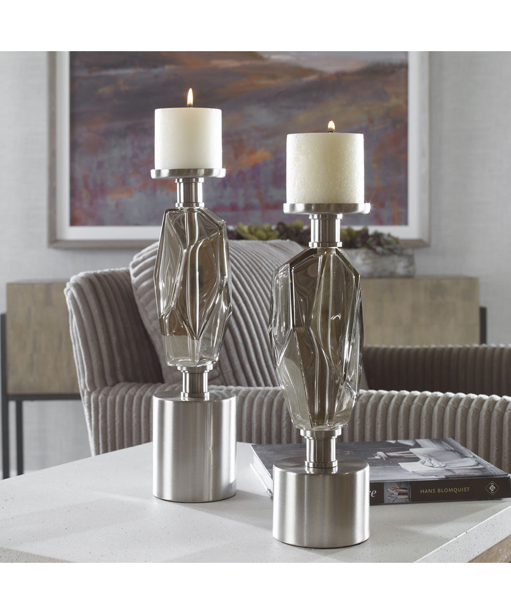 Ore Candleholders, Set of 2