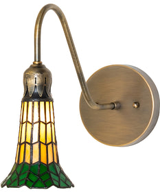 5" Wide Stained Glass Pond Lily Wall Sconce