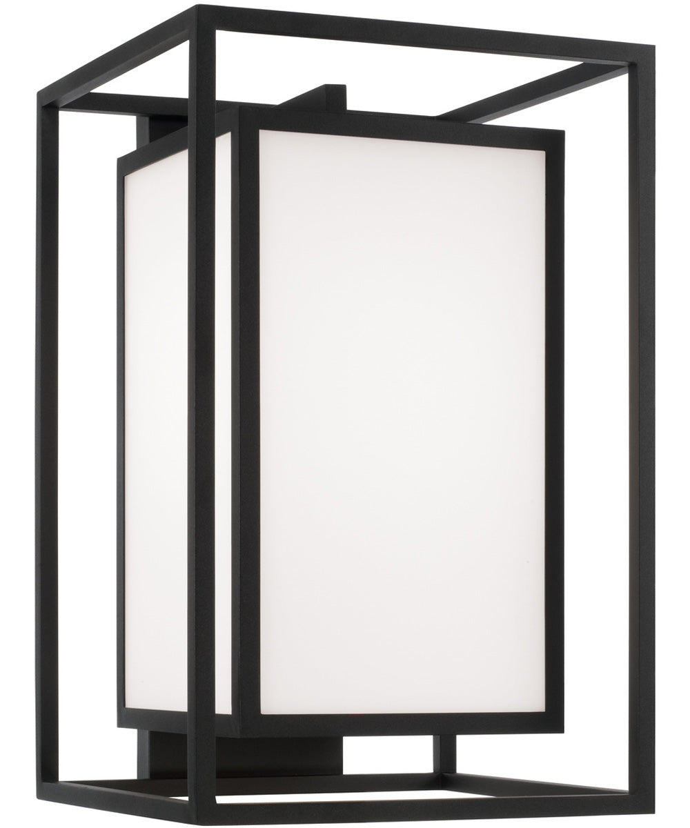 Aiden 1-Light Outdoor Wall-Lantern Black
