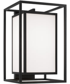Aiden 1-Light Outdoor Wall-Lantern Black