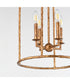 Martel 4-Light Pendant Etruscan Gold