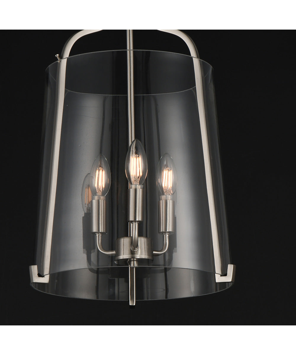 Bellmore 3-Light Foyer Pendant Satin Nickel