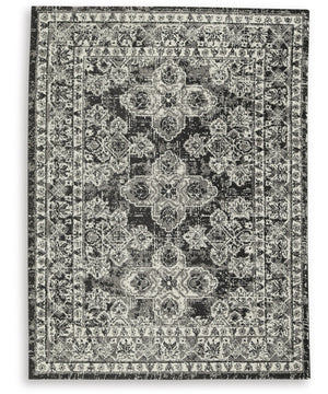 Glennisman Medium Rug Black/Gray/Ivory