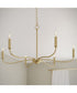 Ilia 6-Light Large Chandelier Brushed Gold