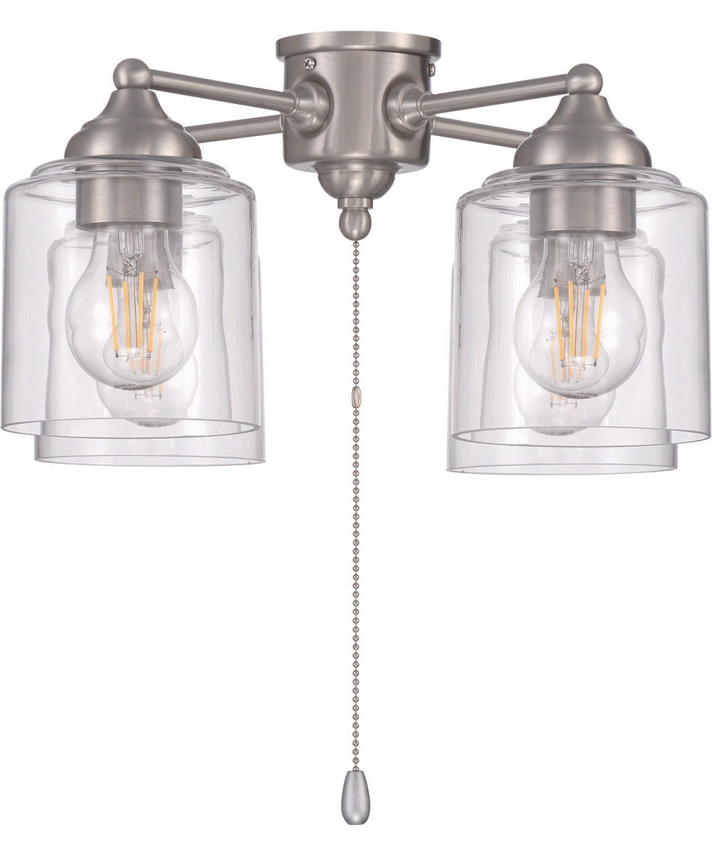 4-Light Accessory Brushed Polished Nickel