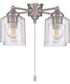 4-Light Accessory Brushed Polished Nickel