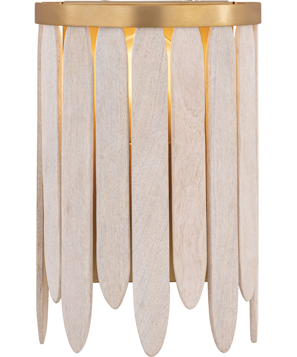 Marimba Wall Sconce Weathered White