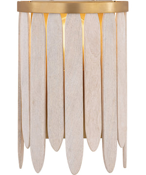 Marimba Wall Sconce Weathered White