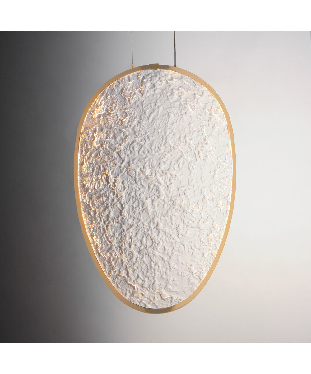Moonscapes Single LED Pendant Brushed Champagne