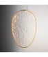 Moonscapes Single LED Pendant Brushed Champagne