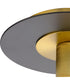 Trimble 1-Light 8" Flush Mount Brushed Bronze